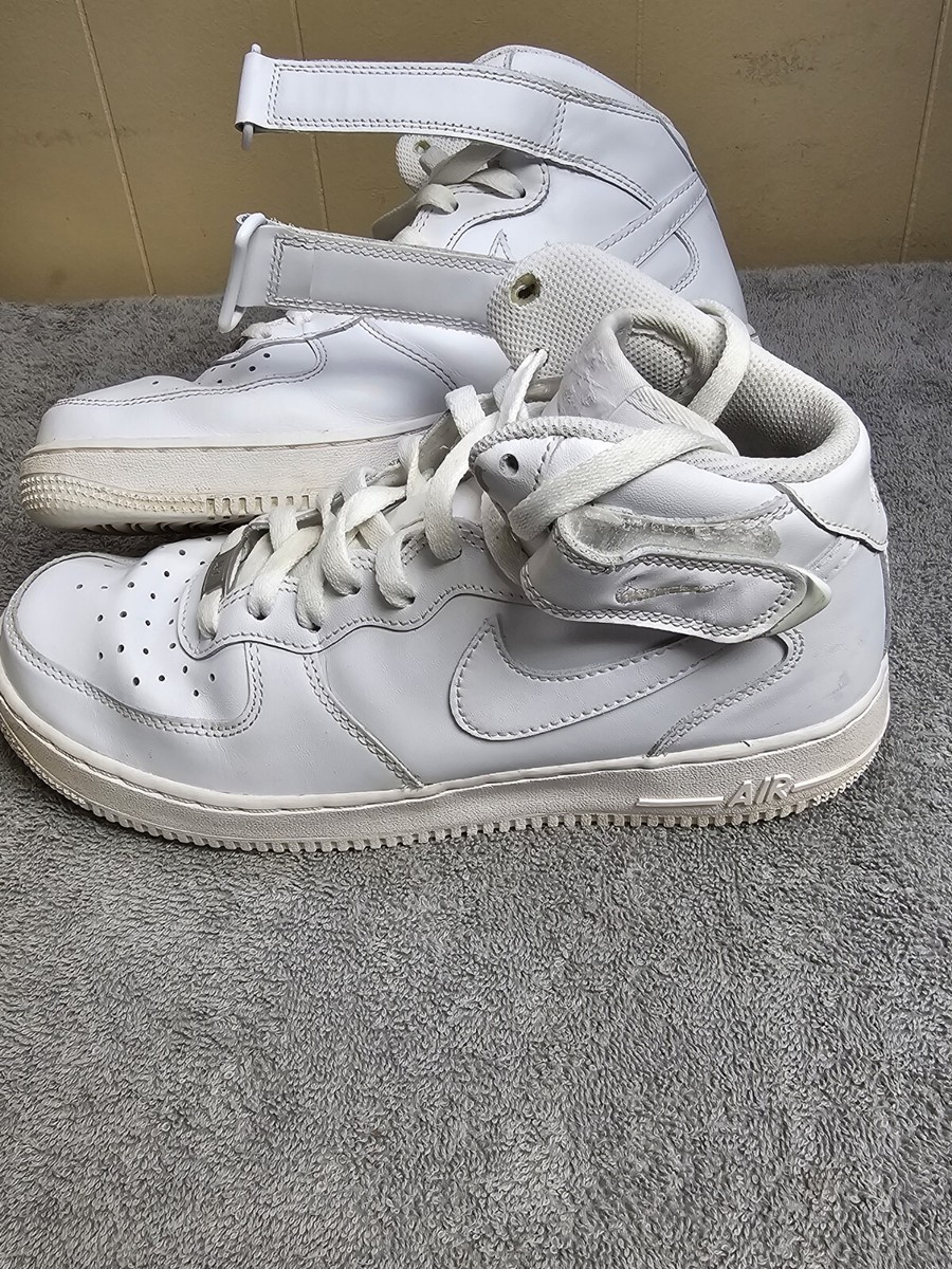 Size 8 - Nike Air Force 1 '07 Mid Triple White | eBay