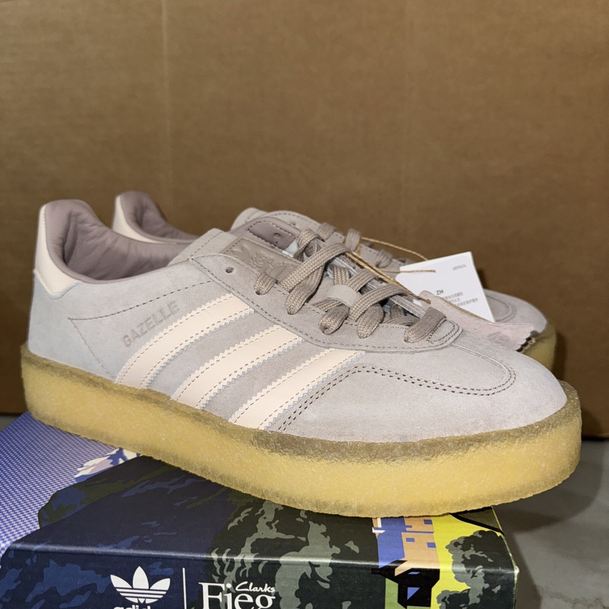 Adidas Gazelle Indoor KITH x Clarks Fieg [IH5691] Men size 8 Brand 