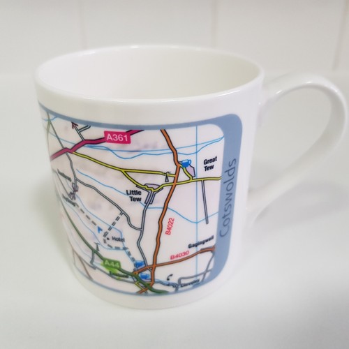 Cotswolds Chipping Norton Map Ceramic Coffee Tea Mug Cup England Oxfordshire #2 - Picture 11 of 12