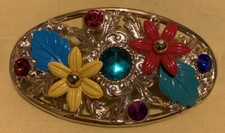 Vintage Hair Barrettes Fashion Jeweled With Clasps