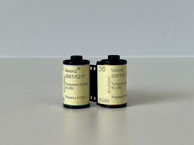 Kodak Vision2 200T 5217 - 2x36- ECN-2 - RARE- Motion Picture Film