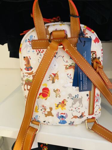 Zaino per cani vacanze Disney Dooney & Bourke coda di Babbo Natale nuovo - Foto 3 di 4