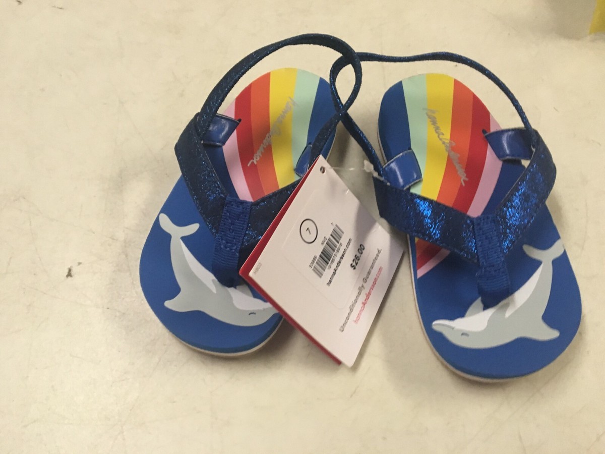 Sandales à Ruban Hanna Andersson Pour Fille - Motif Fleuri Bleu/vert - Taille 3 - Neuves