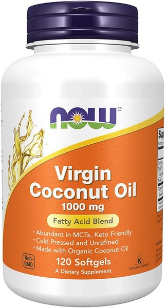 Now Foods, Virgin Coconut Oil 1000 Mg 120 Weichkapseln Super Preis-image