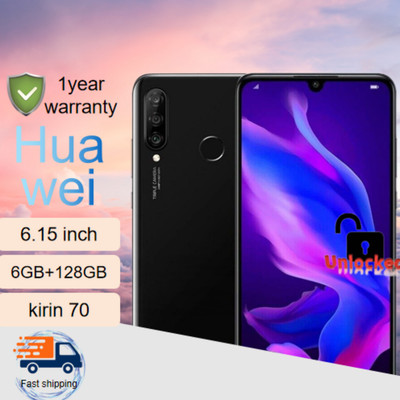 New Huawei p30 lite 4/6+128GB Unlocked 6.15in-Dual Sim Kirin710 Android 3340mah
