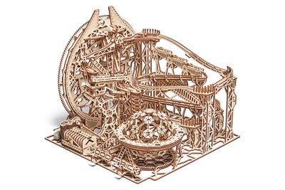 Wood Trick Galaxy Marble Run Wooden 3d Mechanical Model Kit Puzzle Toy DIY Gift