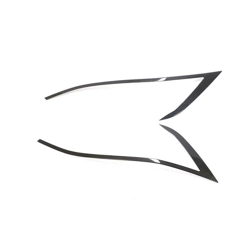 Carbon Fiber Eyebrows Lids Headlight Molding Trim Cover For Tesla model S 16-18 - image 3 of 4