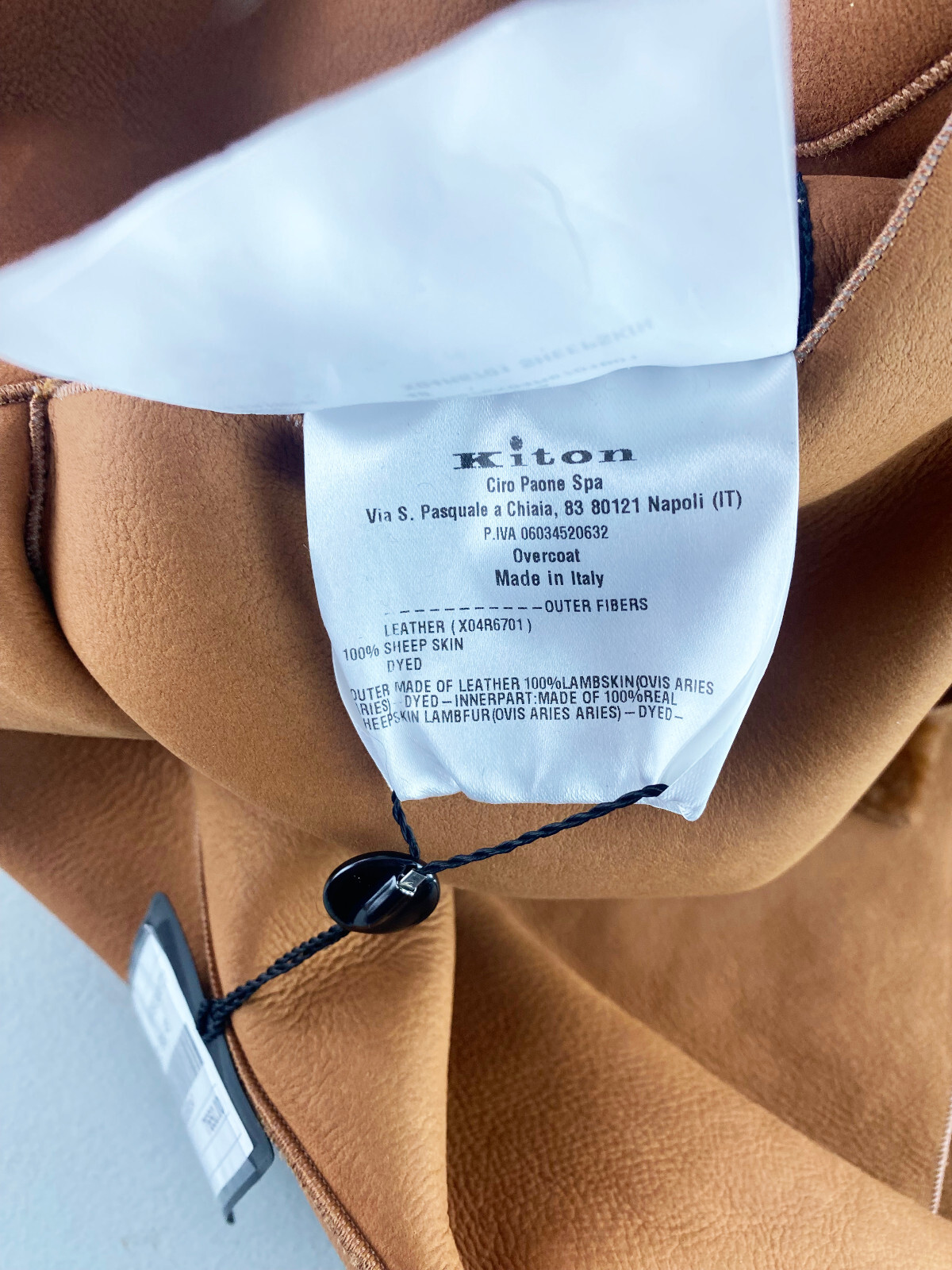 New Kiton Women's Sheepskin Shearling Reversible Coat Size 12US, Orig. $7650.00