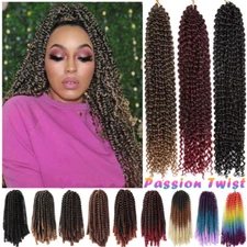 6Packs Passion Twist Hair 18Inch Water Wave Crochet Hair Passion Twist Crochet
