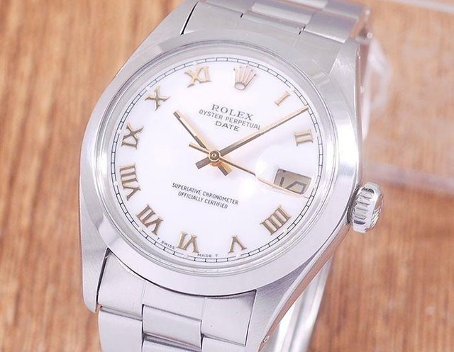 Rolex Oyster Perpetual Date White Men's 