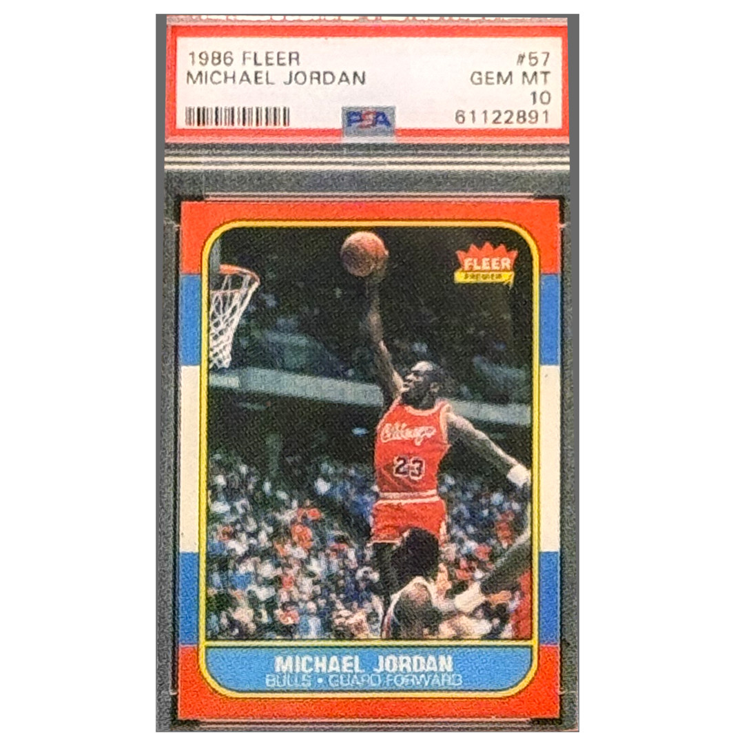 PBX-011-H Cufflinks for 1986 1987 Fleer Michael Jordan Rookie Card Collectors PS view 6
