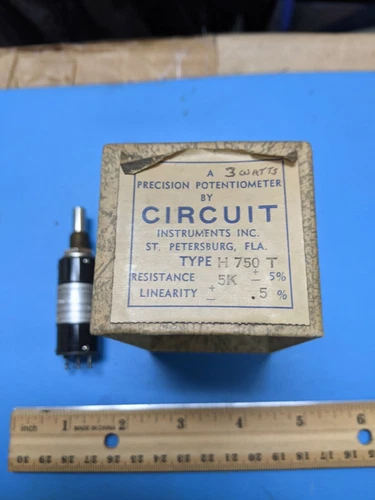 POTENTIOMETER CIRCUIT INSTRUMENTS H-750-T ,  5K RESISTANCE  ( 1 Unit )
