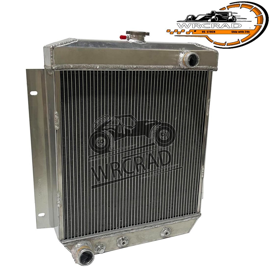 2-Rows Aluminum Radiator For 1954 1955 1956 Ford Customline V8 3.9 4.2 ...