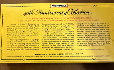 Matchbox Series Commemorative Pack 40th Anniversary Collection, 5