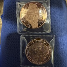 2-Disme Coins 1oz AVDP Copper Round Political Series “No $ On Tips” on The Hot Collector