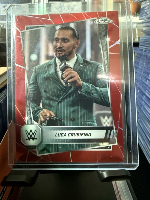 2025 Topps Chrome WWE Luca Crusifino /5 Red Refractor