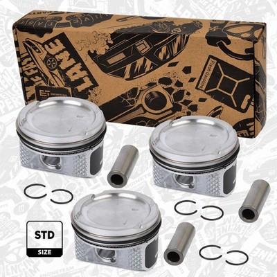 3x Kolben PM005700 Ø 76,51 mm SKODA Fabia VW Polo 1,2 AZQ BME Standardmaß