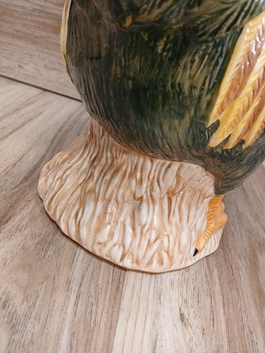 Rooster Cookie Jar Sakura by Oneida~David Carter Brown Hand Painted 12.5" Tall - Picture 10 of 24