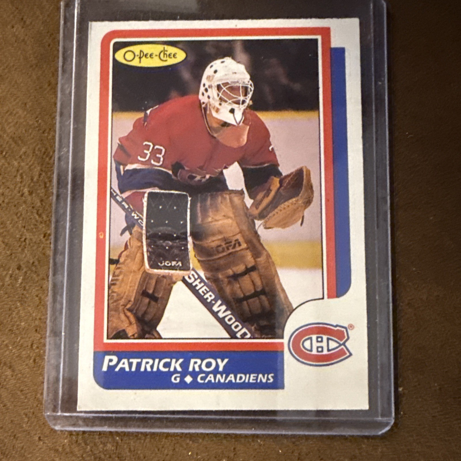 1986-87 O-Pee-Chee PATRICK ROY Rookie Card. #53. OPC. RC. Canadians. Avalanche.