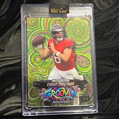Wild Card 2026 Groovin' Baker Mayfield Alumination JGRGR5-BM 4/4 Buccaneers