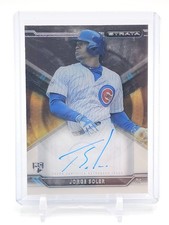 JORGE SOLER 2015 TOPPS STRATA AUTO ROOKIE #SA-JS CHICAGO CUBS Q5194