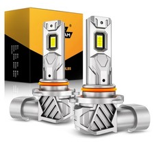 AUXBEAM 9005 HB3 LED Headlight Bulb High or Low Beam White 6500K 80W Plug Play