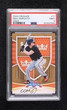 2024 Panini Crusade Gold 5/10 Mac Horvath #77 PSA 9 MINT 0e2x