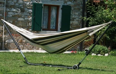 MacaMex Cuba GiganteHängemattenständer Metall im Set mit Brasil Comfort Premi... - Bild 1 von 4