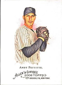 Andy Pettitte 2008 Topps Allen & Ginter 138 New York Yankees Baseball Card