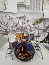 Mini Drum set Beatles scale 1:4 miniature collectible kit