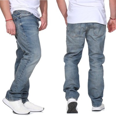 Tommy Jeans Herren Jeans Slim Straight Fit Ryan Jeans Herrenjeans Hose Blau