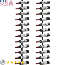 Wall Mounted Wine Rack 24 Bottle Set Sturdy Detachable Storage Organizer New