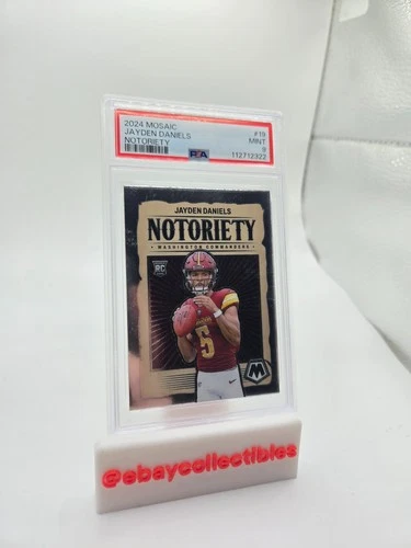 2024 Mosaic Jayden Daniels Notoriety Rookie card RC PSA 9