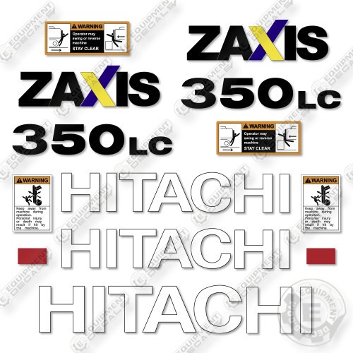 Fits Hitachi ZX350LC-5N Decal Kit Excavator- 7 YEAR OUTDOOR 3