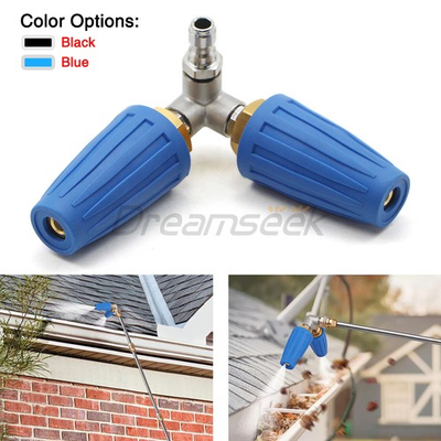 #ad #ad High Pressure Washer 360° Rotary Dual Turbo Nozzle Spray Tip 4000PSI 1 4quot; Quick $43.99