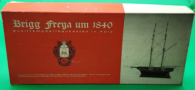 Brigg Freya um 1840 Schiffsmodellbaukasten in Holz wooden ship model