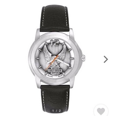 Harley-Davidson HARLEY-DAVIDSON Men's Watch Raise Pewter Dial 76A12 Silver