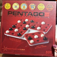 PENTAGO The Mind Twisting Game - Award Winning Marbles Board Game - Complete