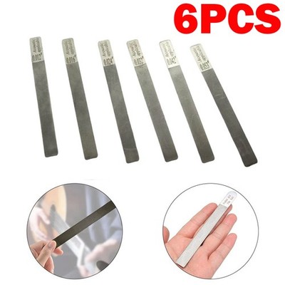 6PACK Luthier Guitar Nut Files Stainless Steel For Fret Crowning And Slot Repair