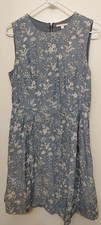 Gap Blue Floral Sleeveless Dress 100% Cotton Size 6 415716