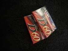 Sealed TDK D60 Blank Cassette Tapes New IECI Type I High Output Lot Of 2