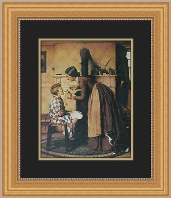Norman Rockwell Medicine Custom Framed Print