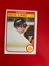 1982-83 O-Pee-Chee set break OPC #348 Rick Lanz - Vancouver Canucks NRMT