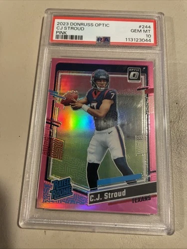 2023 Panini Donruss Optic - Rated Rookie C.J. Stroud #244 Pink Prizm (RC)