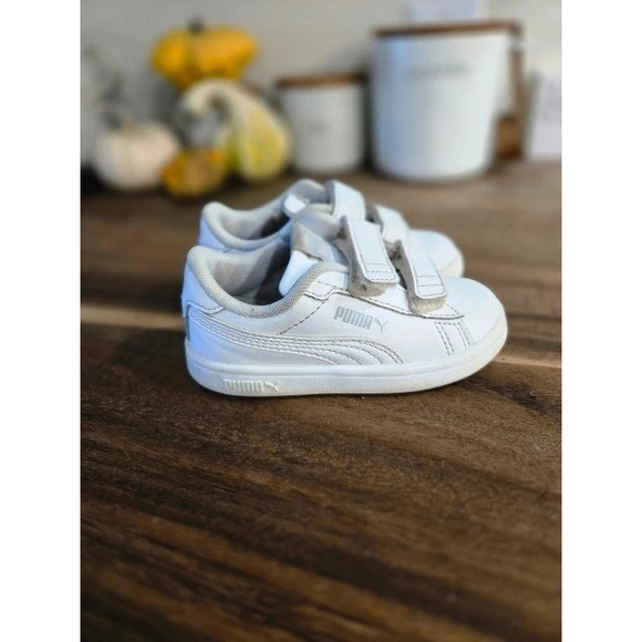 Puma Kids White Sneakers Toddler Size 6C - Image 2 of 4
