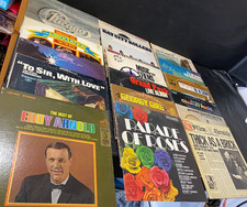 vinyl record vintage lot 17 records classic rock pop 33rpm LP collection