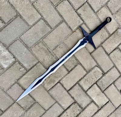 Custom Handmade High Carbon Steel  Skyrim Gragonbone Sword With Leather Sheath