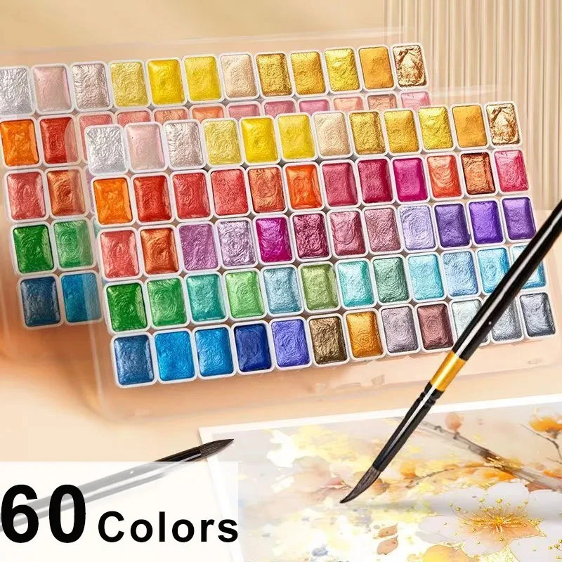 Glitzerndes Aquarell Farbset für kreatives Malen ab 6 Jahren - Bild 2 von 4