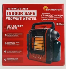 Mr. Heater F232000 MH9BX 9000 BTU Propane Portable Buddy Heater - Black+Red