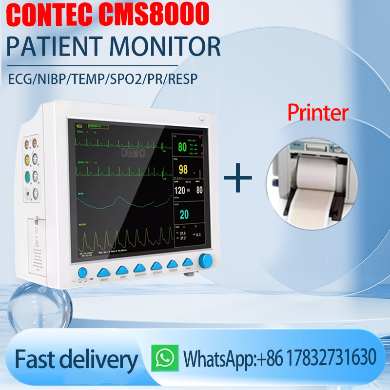 CONTEC CMS8000 Patient Monitor 12.1 inch 6-parameter Vital Sign Patient ...